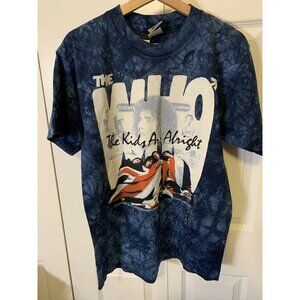 The Who - “The Kids Are Alright” Blue Shirt Mens Sz M Liquid Blue Dead stock Nwt